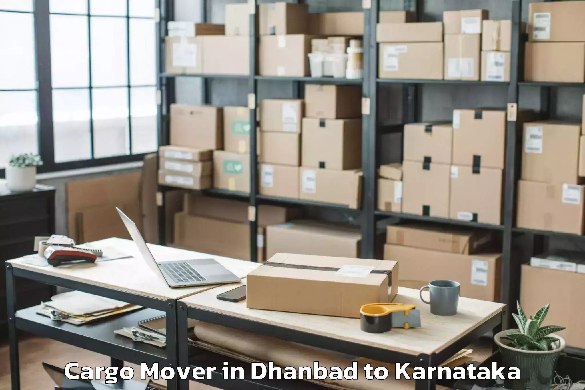 Leading Dhanbad to Mangalore University Mangalore Cargo Mover Provider